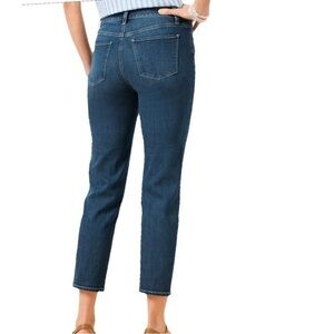 NWT Talbots Straight Crop Jean Cropped Jeans Slimming Panel Size 2 New $90